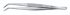 Tweezers 105 mm, pointed curved, quality finish, 18/10 steel